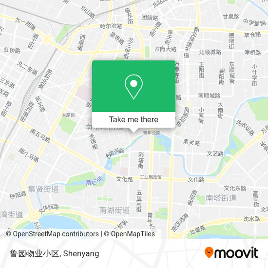 鲁园物业小区 map