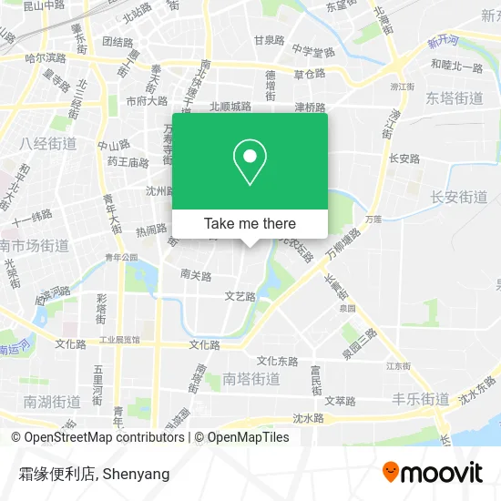 霜缘便利店 map