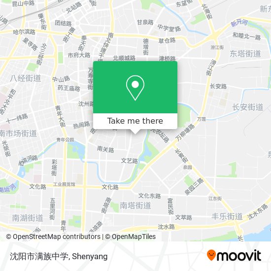 沈阳市满族中学 map