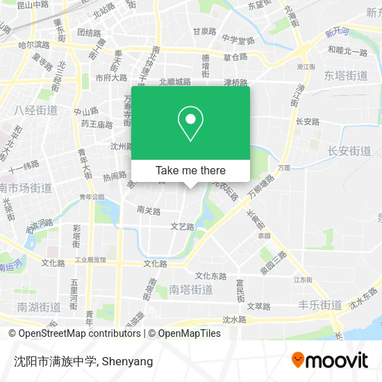 沈阳市满族中学 map
