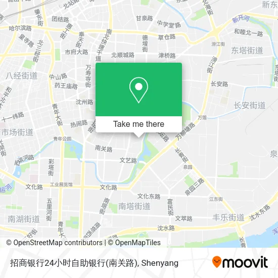 招商银行24小时自助银行(南关路) map