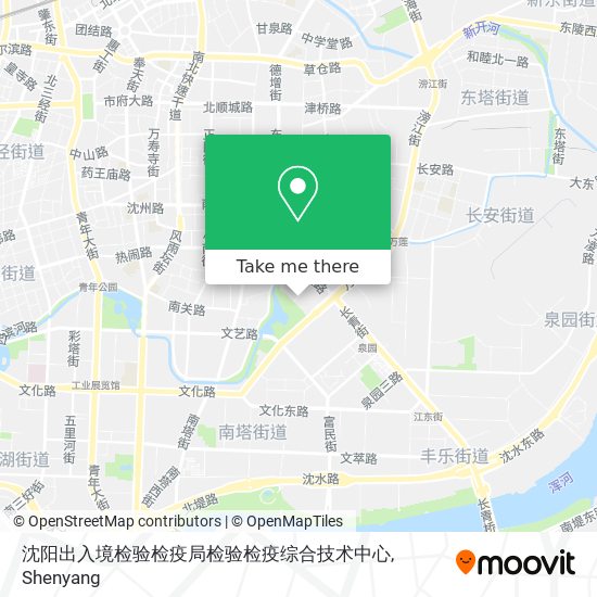 沈阳出入境检验检疫局检验检疫综合技术中心 map