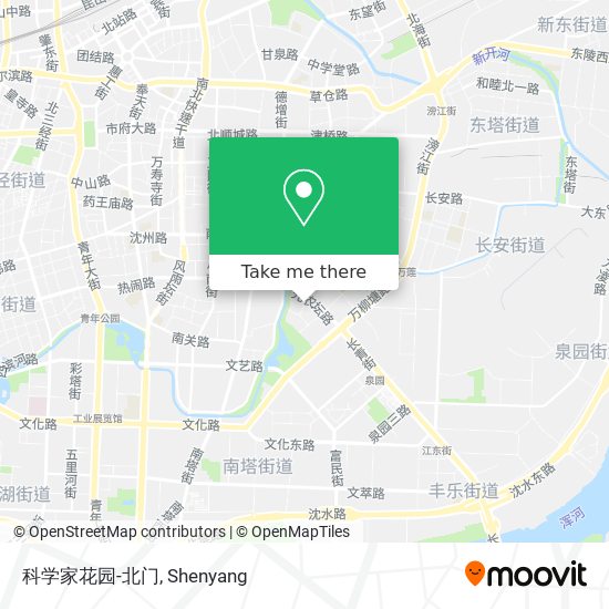 科学家花园-北门 map