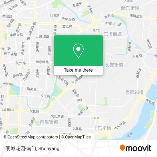 明城花园-南门 map