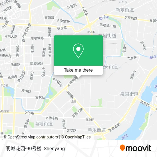 明城花园-90号楼 map