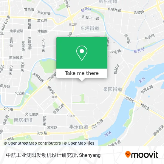 中航工业沈阳发动机设计研究所 map
