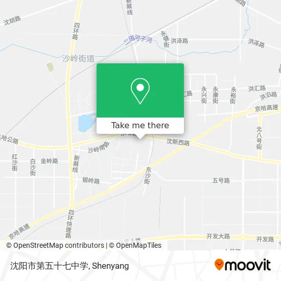 沈阳市第五十七中学 map