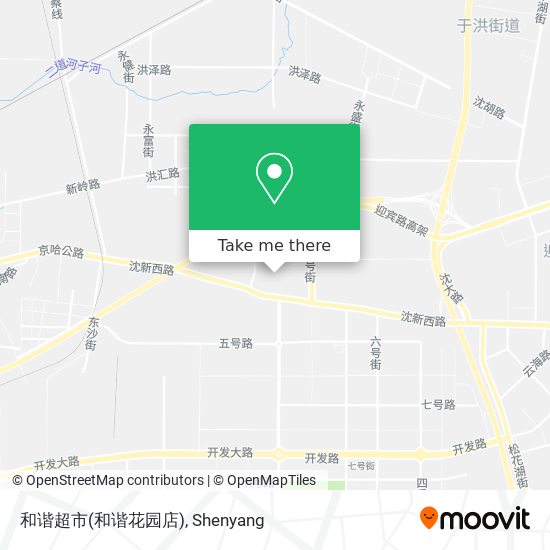 和谐超市(和谐花园店) map