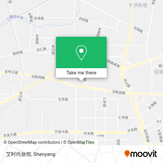 艾时尚旅馆 map