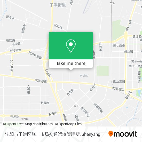 沈阳市于洪区张士市场交通运输管理所 map