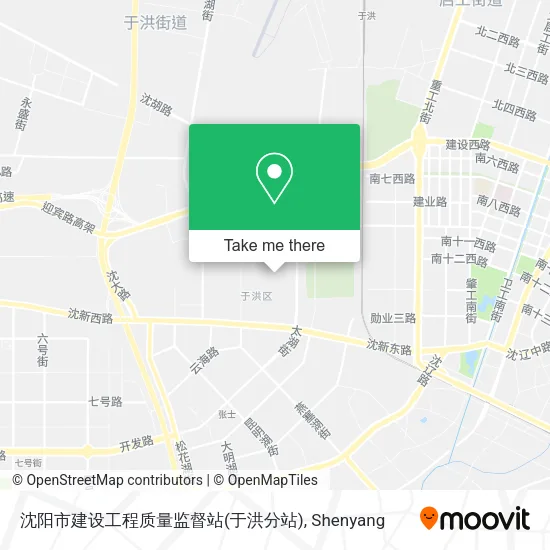 沈阳市建设工程质量监督站(于洪分站) map