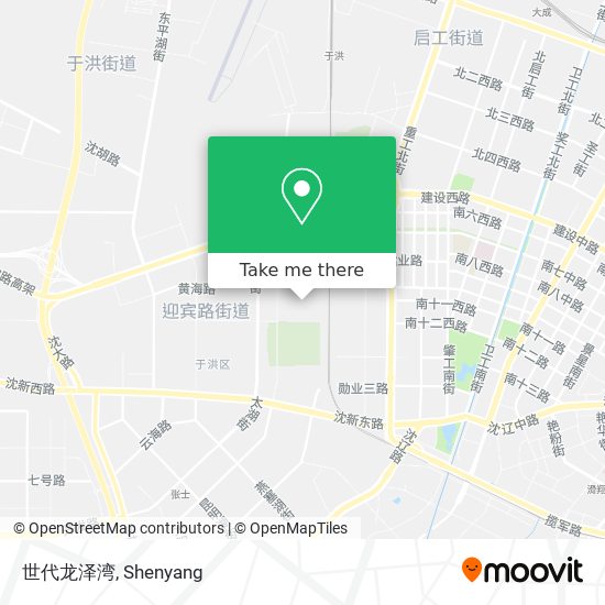 世代龙泽湾 map