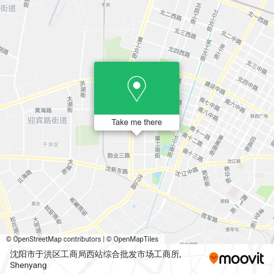 沈阳市于洪区工商局西站综合批发市场工商所 map