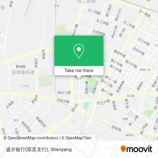 盛京银行(双喜支行) map