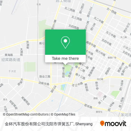 金杯汽车股份有限公司沈阳市弹簧五厂 map