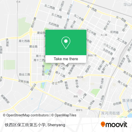 铁西区保工街第五小学 map
