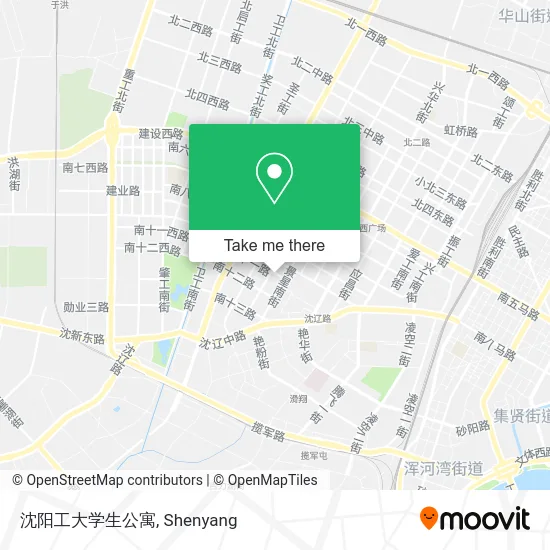 沈阳工大学生公寓 map