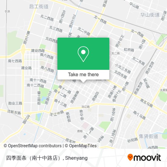 四季面条（南十中路店） map