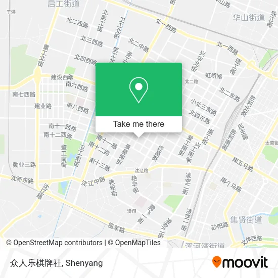 众人乐棋牌社 map