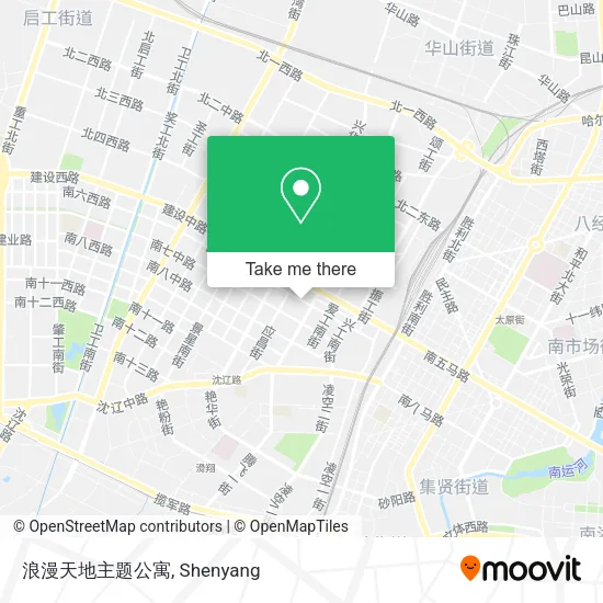 浪漫天地主题公寓 map