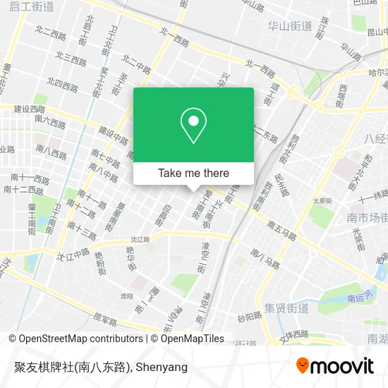 聚友棋牌社(南八东路) map