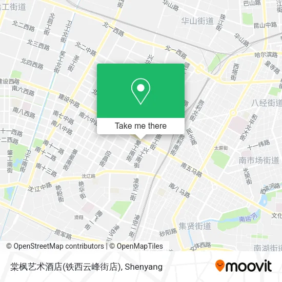 棠枫艺术酒店(铁西云峰街店) map