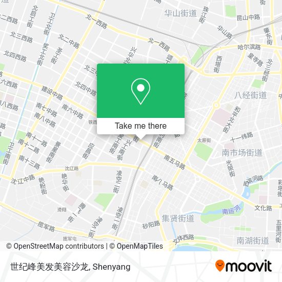 世纪峰美发美容沙龙 map