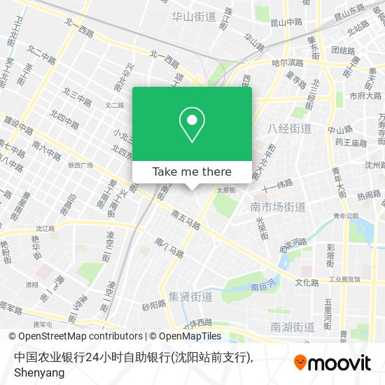 中国农业银行24小时自助银行(沈阳站前支行) map