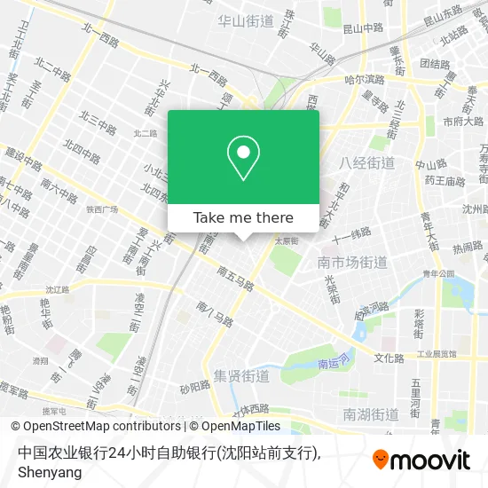 中国农业银行24小时自助银行(沈阳站前支行) map