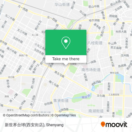 新世界台球(西安街店) map