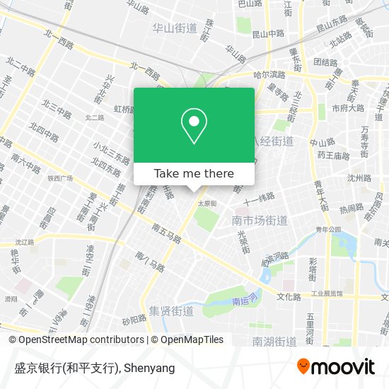 盛京银行(和平支行) map