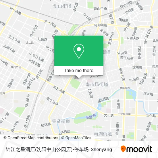 锦江之星酒店(沈阳中山公园店)-停车场 map