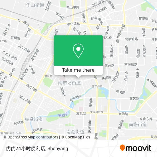优优24小时便利店 map