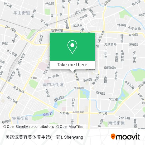 美诺源美容美体养生馆(一部) map
