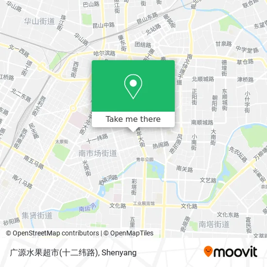 广源水果超市(十二纬路) map