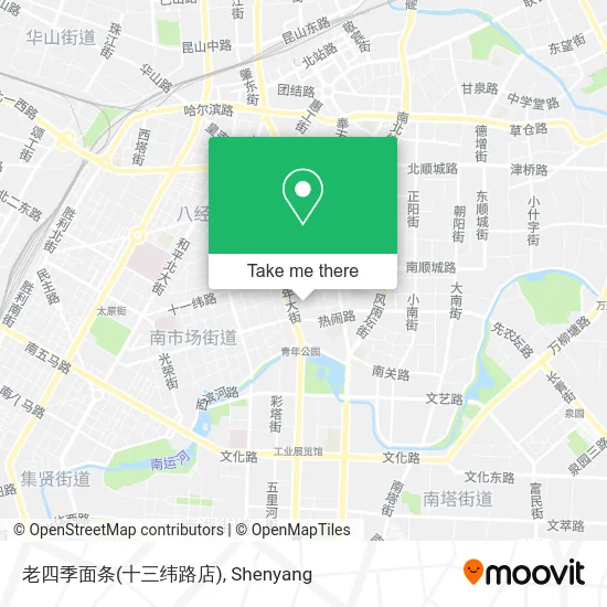 老四季面条(十三纬路店) map