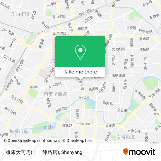 维康大药房(十一纬路店) map