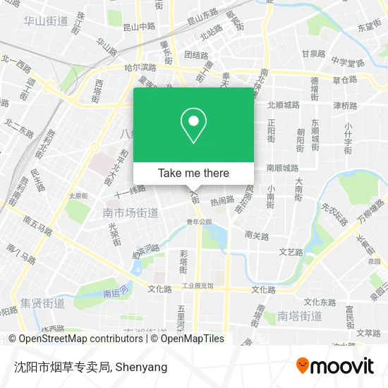 沈阳市烟草专卖局 map