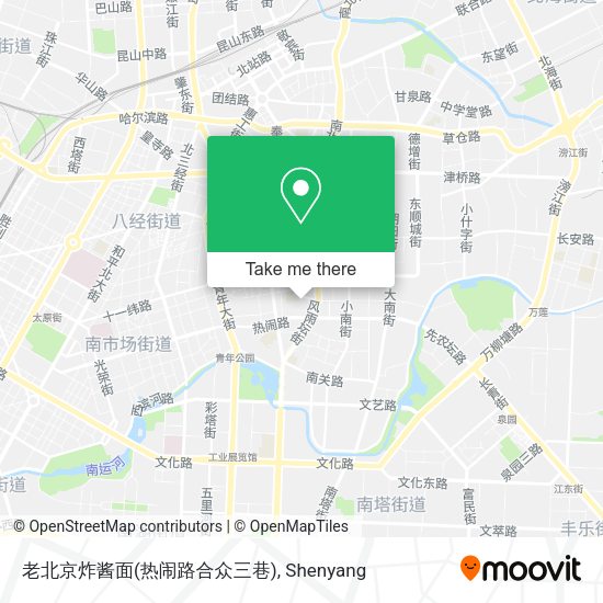 老北京炸酱面(热闹路合众三巷) map