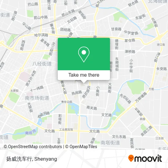 扬威洗车行 map