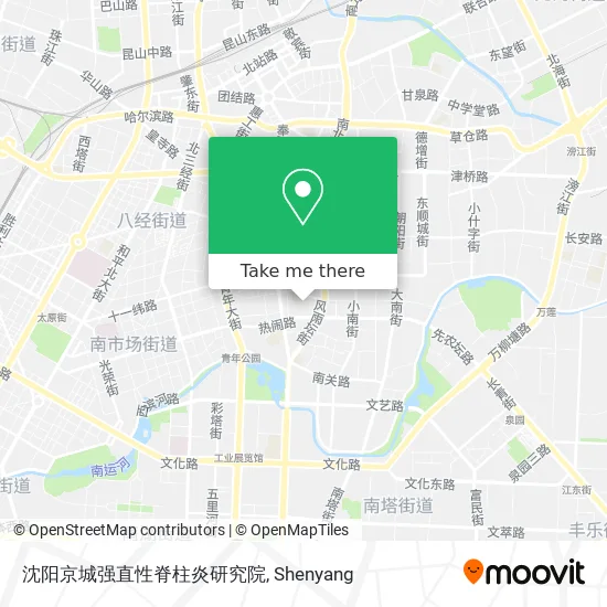 沈阳京城强直性脊柱炎研究院 map