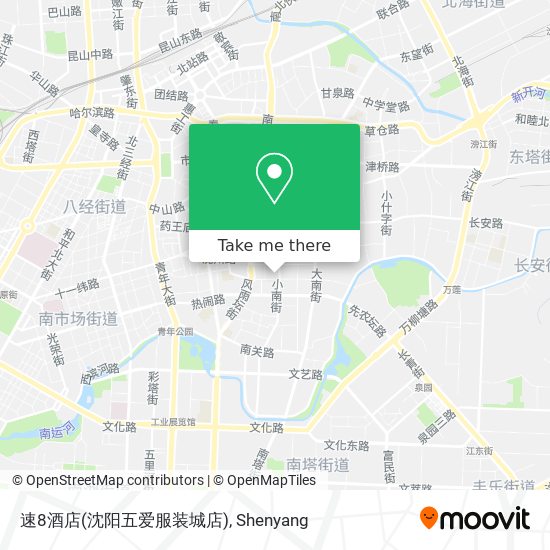 速8酒店(沈阳五爱服装城店) map