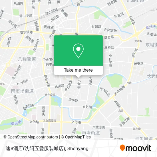 速8酒店(沈阳五爱服装城店) map