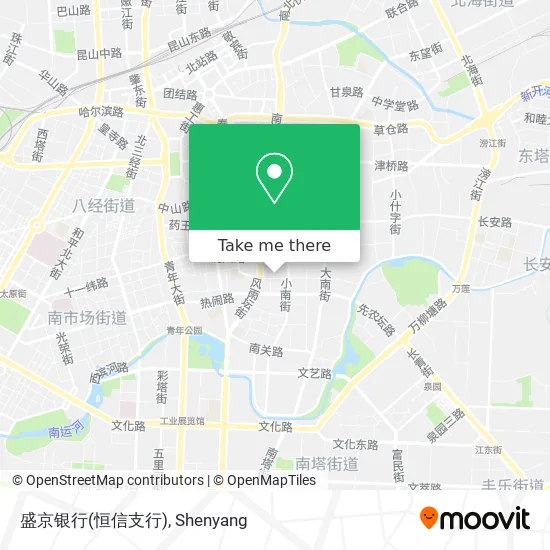 盛京银行(恒信支行) map