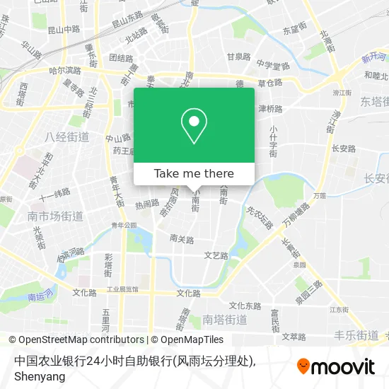 中国农业银行24小时自助银行(风雨坛分理处) map