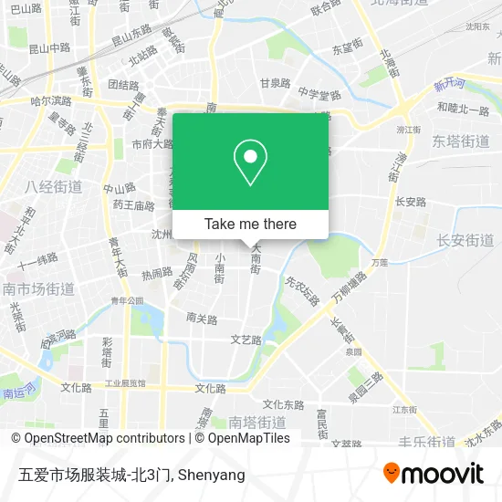 五爱市场服装城-北3门 map