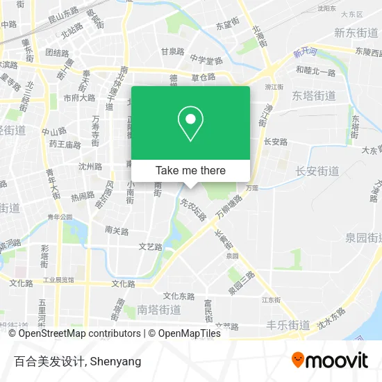 百合美发设计 map