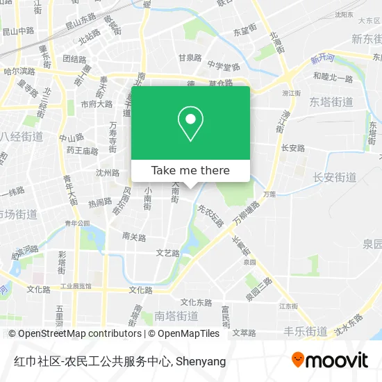 红巾社区-农民工公共服务中心 map