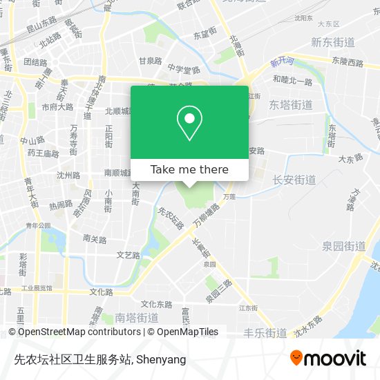 先农坛社区卫生服务站 map