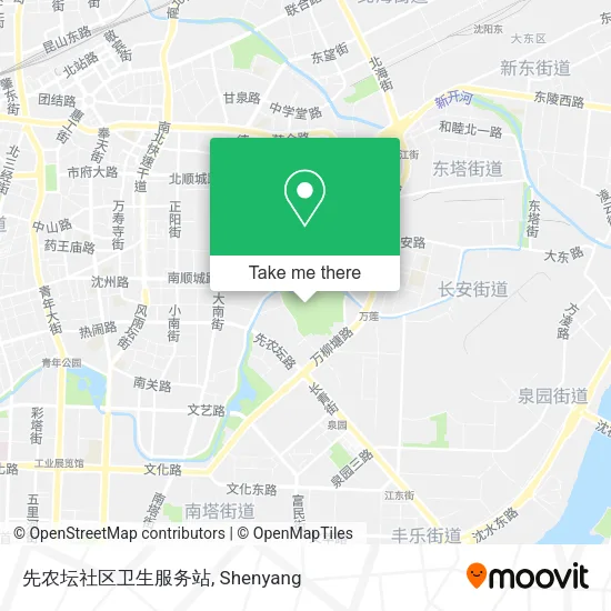 先农坛社区卫生服务站 map